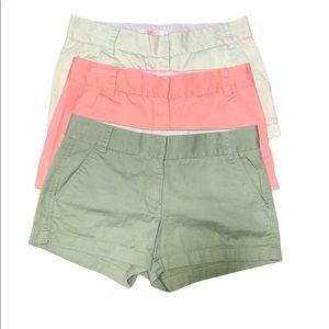 J. Crew Chino Shorts Bundle (3 pairs)
